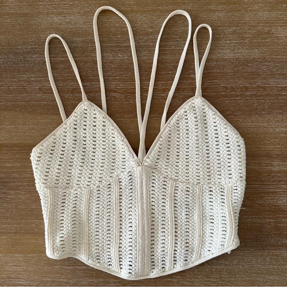 Zara Knit Crop Top Tank